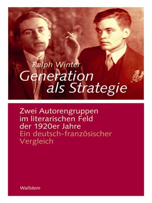 cover image of Generation als Strategie